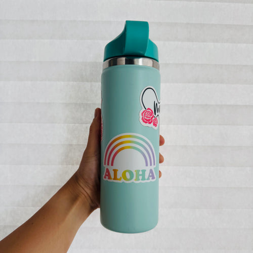 ALOHA Ombre Rainbow Sticker
