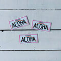 ALOHA Hawaii License Plate Sticker